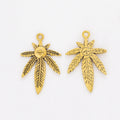 Zinc Alloy Maple Leaf Charm Pendant No.934687 for DIY Necklace Bracelet Jewelry Making view 4