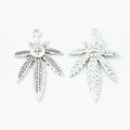 Zinc Alloy Maple Leaf Charm Pendant No.934687 for DIY Necklace Bracelet Jewelry Making view 3
