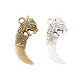 Zinc Alloy Dragon Tooth Charm Pendant for DIY Necklace Bracelet Jewelry Making view 4