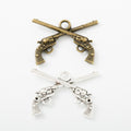 Zinc Alloy Pistol Charm Pendant No.913170 for DIY Necklace Bracelet Jewelry Making view 4