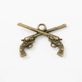 Zinc Alloy Pistol Charm Pendant No.913170 for DIY Necklace Bracelet Jewelry Making view 2