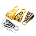 DIY Antique Zinc Alloy Three-Way Single Loop Perforated Melon Seed Beads For European Bracelets view 1