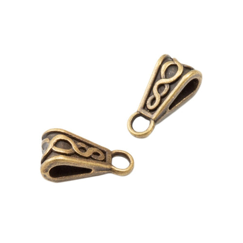 DIY Antique Zinc Alloy Three-Way Single Loop Perforated Melon Seed Beads For European Bracelets