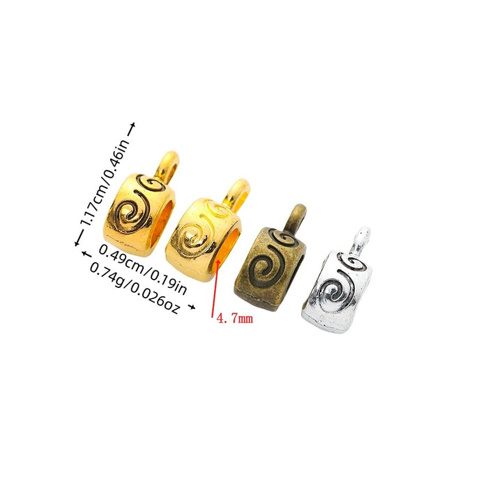 Vintage Zinc Alloy Single Dangle Large Hole Bead For European Bracelet Necklace DIY Jewelry
