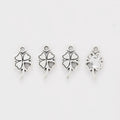 Zinc Alloy Four Leaf Clover Charm Pendant No.658051 for DIY Necklace Bracelet Jewelry Making view 3