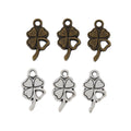 Zinc Alloy Four Leaf Clover Charm Pendant No.658051 for DIY Necklace Bracelet Jewelry Making view 4