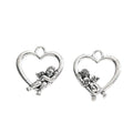 Zinc Alloy Heart Angel Charm Pendant for DIY Necklace Bracelet Jewelry Making view 2