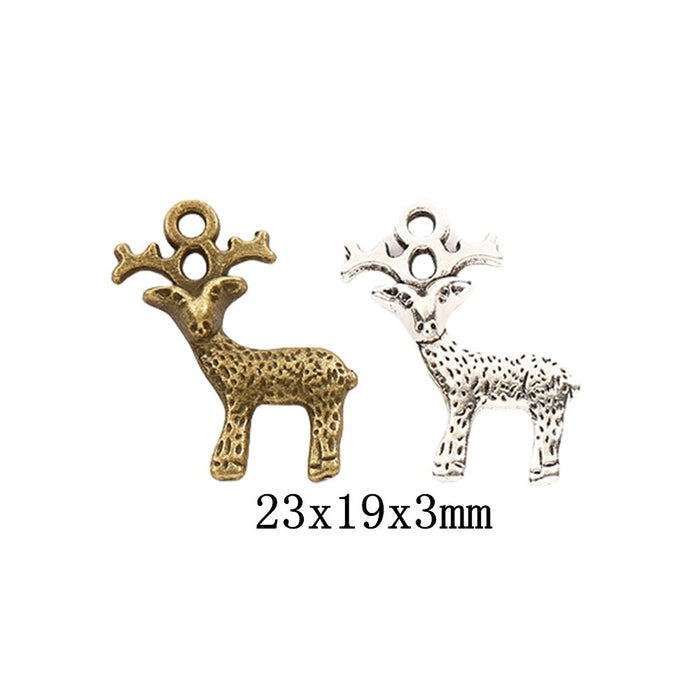 Zinc Alloy Deer Charm Pendant No.186614 for DIY Necklace Bracelet Jewelry Making