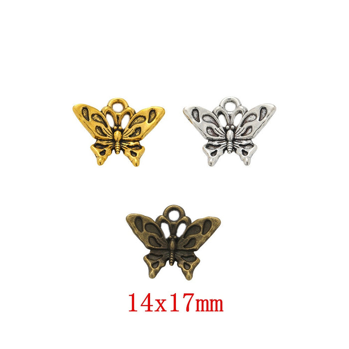 Zinc Alloy Butterfly Charm Pendant No.718028 for DIY Necklace Bracelet Jewelry Making
