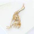 Alloy Crane Brooch Pin For Simple Suit Lapel Decoration view 4