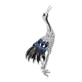 Alloy Crane Brooch Pin For Simple Suit Lapel Decoration view 1