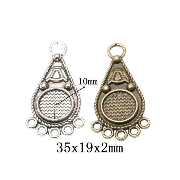 Zinc Alloy Charm Pendant No.516301 for DIY Necklace Bracelet Jewelry Making