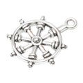 DIY Vintage Alloy Ship Wheel Rudder Charm Pendant For Bracelet Necklace Jewelry Making view 3