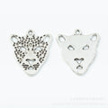 Zinc Alloy Leopard Head Charm Pendant No.726974 for DIY Necklace Bracelet Jewelry Making view 2