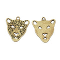 Zinc Alloy Leopard Head Charm Pendant No.726974 for DIY Necklace Bracelet Jewelry Making view 3