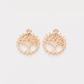 Zinc Alloy Tree Of Life Charm Pendant No.016716 for DIY Necklace Bracelet Jewelry Making view 3