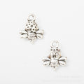 Antique Silver Zinc Alloy Bee Charm Pendant No.904876 for DIY Necklace Bracelet Jewelry Making view 2