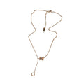Roman Numeral Stainless Steel Necklace For Women Minimalist Geometric Ring Pendant Choker view 5