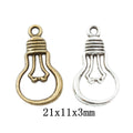 Zinc Alloy Light Bulb Charm Pendant No.662723 for DIY Necklace Bracelet Jewelry Making view 1