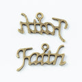 Zinc Alloy Faith Charm Pendant No.242586 for DIY Necklace Bracelet Jewelry Making view 2