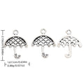 Zinc Alloy Umbrella Charm Pendant No.694683 for DIY Necklace Bracelet Jewelry Making view 4