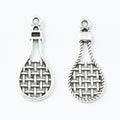 Zinc Alloy Badminton Racket Charm Pendant No.018248 for DIY Necklace Bracelet Jewelry Making view 2