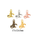 Zinc Alloy Monkey Charm Pendant for DIY Necklace Bracelet Jewelry Making view 1