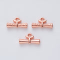 Zinc Alloy Scroll Charm Pendant for DIY Necklace Bracelet Jewelry Making view 2