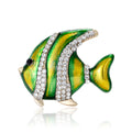 Alloy Enamel Striped Fish Brooch Pin For Cute Women's Apparel view 1