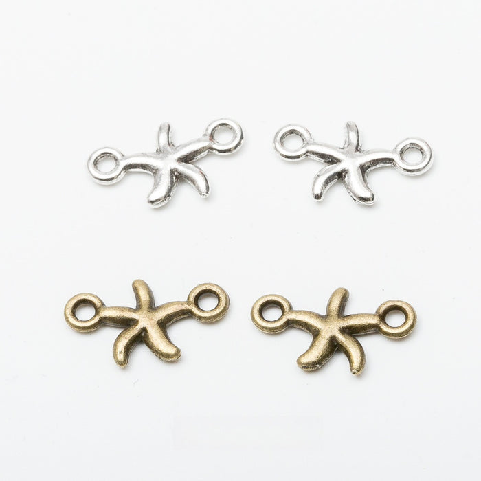 Zinc Alloy Starfish Charm Pendant No.520609 for DIY Necklace Bracelet Jewelry Making