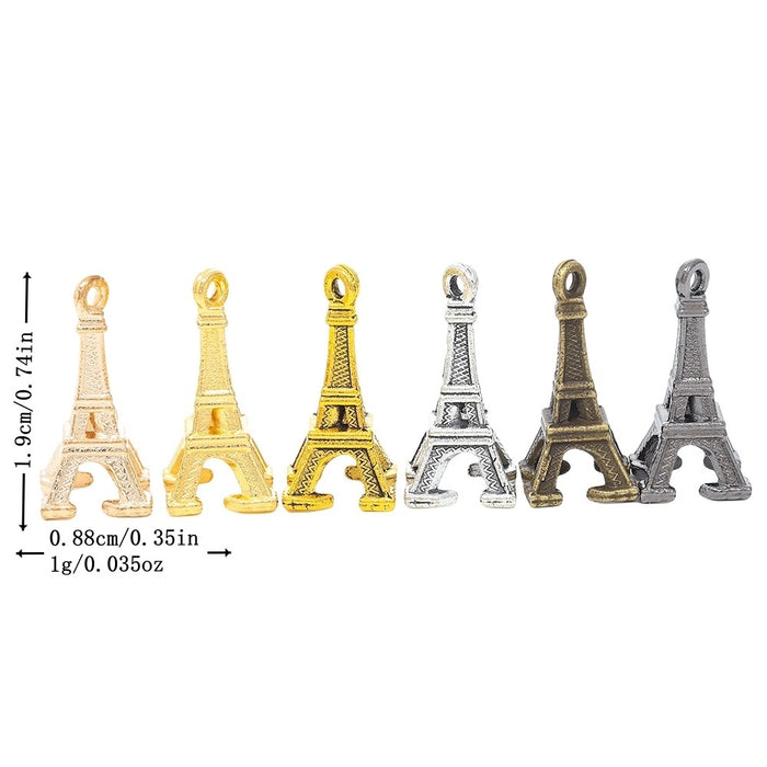 Zinc Alloy Eiffel Tower Charm Pendant No.399077 for DIY Necklace Bracelet Jewelry Making