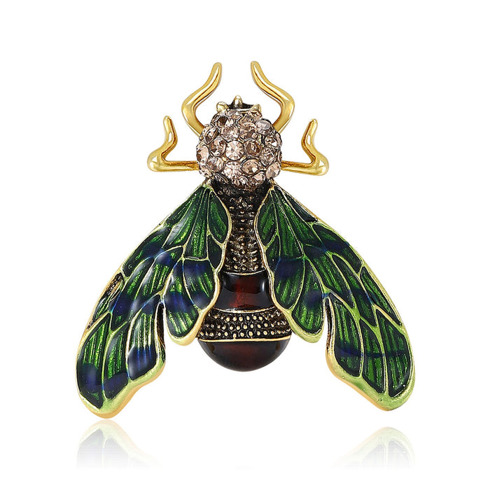 Alloy Enamel Insect Brooch Pin For Unisex Fashion Apparel