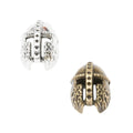 DIY Vintage Zinc Alloy Roman Helmet Small Hole Beads For Bracelet And Necklace Making view 4