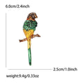 Alloy Enamel Parrot Brooch Pin For Unisex Suit And Cardigan Decoration view 5