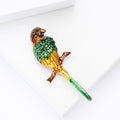 Alloy Enamel Parrot Brooch Pin For Unisex Suit And Cardigan Decoration view 4