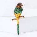 Alloy Enamel Parrot Brooch Pin For Unisex Suit And Cardigan Decoration view 2