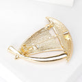 Alloy Enamel Sailboat Brooch Pin For Fashion Garment Decoration view 3