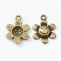 Zinc Alloy Sunflower Charm Pendant No.723713 for DIY Necklace Bracelet Jewelry Making view 2