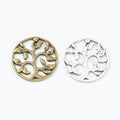 Zinc Alloy Tree Of Life Charm Pendant No.619261 for DIY Necklace Bracelet Jewelry Making view 1