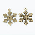 Zinc Alloy Snowflake Charm Pendant No.619312 for DIY Necklace Bracelet Jewelry Making view 2