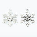 Zinc Alloy Snowflake Charm Pendant No.619312 for DIY Necklace Bracelet Jewelry Making view 3