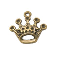 Zinc Alloy Crown Charm Pendant No.441921 for DIY Necklace Bracelet Jewelry Making view 2