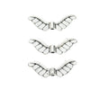 DIY Vintage Zinc Alloy Wing Hole Spacer Beads For Bracelet Necklace Jewelry Accessories view 3