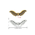DIY Vintage Zinc Alloy Wing Hole Spacer Beads For Bracelet Necklace Jewelry Accessories view 1
