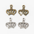 Zinc Alloy Crown Charm Pendant No.241152 for DIY Necklace Bracelet Jewelry Making view 1