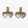 Zinc Alloy Crown Charm Pendant No.241152 for DIY Necklace Bracelet Jewelry Making view 2