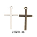 Zinc Alloy Cross Charm Pendant No.307354 for DIY Necklace Bracelet Jewelry Making view 1