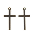Zinc Alloy Cross Charm Pendant No.307354 for DIY Necklace Bracelet Jewelry Making view 2