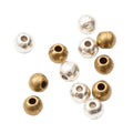 DIY Vintage Zinc Alloy 4mm Smooth Small Hole Beads For Bracelet Necklace Making view 4