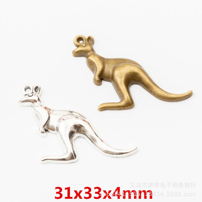 Zinc Alloy Kangaroo Charm Pendant for DIY Necklace Bracelet Jewelry Making